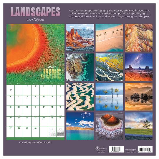 2027 Landscapes Wall Calendar